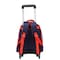 Baby Backpack 3Pcs For Baby Boys 1 lunch 1 Pencil Box And 1 Bag With Adjustable Strap For School 2 Wheels 14 Inch