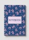 Lowha Spiral Notebook With 60 Sheets And Hard Paper Covers With Floral Design, For Jotting Notes And Reminders, For Work, University, School