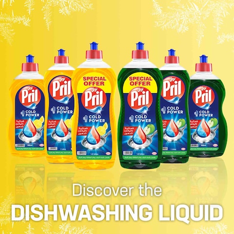 Pril Cold Power Hand Dishwashing Liquid Lemon 500ml