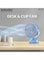 Sonashi 5 Inch 2 In 1 Desk &amp; Clip Fan With 360&deg;D Rotating Function SRF-105 Blue
