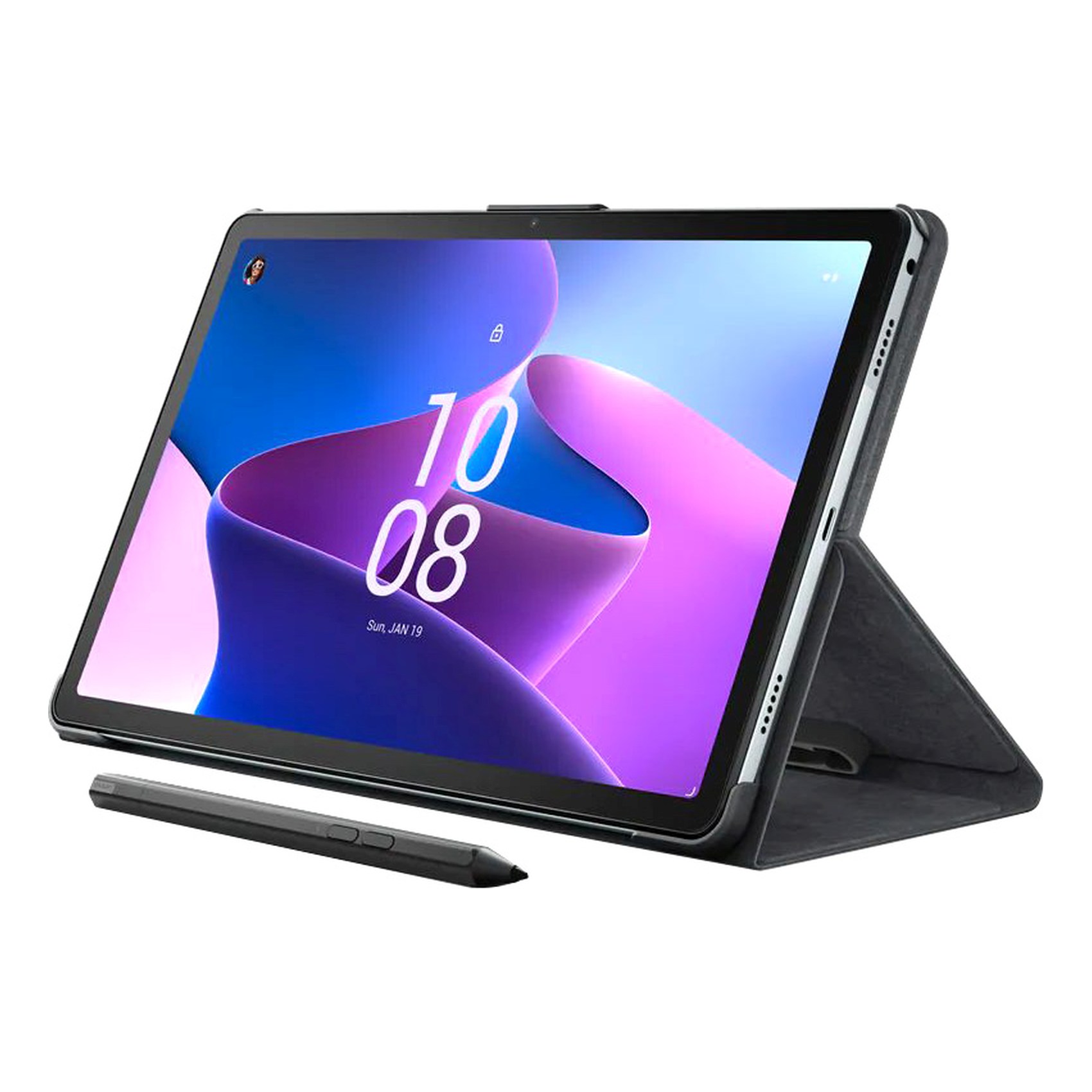 Lenovo Tab M10 Plus (3rd Generation) 10.61-Inch 4GB RAM 128GB Wi-Fi+Cellular With Folio Case St