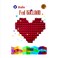 HEART SHAPE FOIL BALLOON - RED