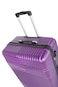 Senator Hard Case Medium Luggage Trolley Suitcase for Unisex ABS Lightweight Travel Bag with 4 Spinner Wheels KH120 Purple