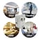 Generic-All-In-One Universal World Wide Travelling AC Adapter Plug (AU/UK/US/EU) International Power Charger Electric USB Power Plug Socket Adaptor Converter,(1 Pack, White)