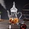Lushh Heat-resistant high borosilicated Arabic Style Clear Glass Teapot 1000 ML
