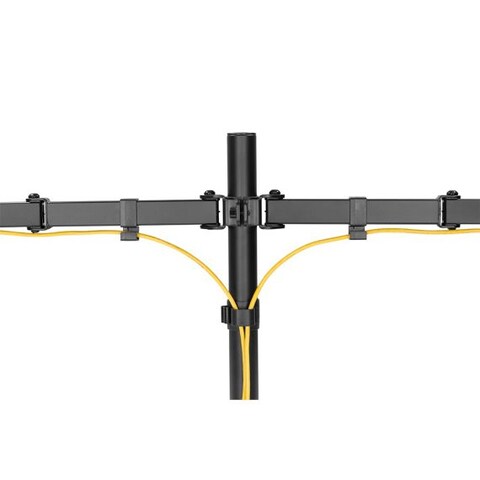 STARGOLD Dual Arm Monitor Desk Mount Stand For 17-32 Inch LCD/LED, Heavy Duty Gaming Monitor Stand Fully Adjustable Arms Hold 2 Screens
