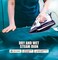 Dry and Wet Steam Iron With Self-clean function Adjustable Temperature Control Ceramic Soleplate 2200W Black