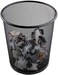 Wastebasket Recycling Bin Metal Wire Ggarbae Wire Mesh Desk Trash Can (Black)