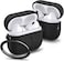 Spigen Urban Fit designed for Airpods Pro 2nd Generation Case (2022), Premium Fabric Airpods Pro 2 case cover with Keychain - Black