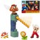 Nintendo Super Mario Lava Castle 2.5" Figure Diorama Play Set, Includes: Fire Mario, Spiny, &amp; para Goomba, Mechanical Spinning Fireballs, Block &amp; Fire Flower