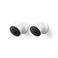 Google Nest Cam 1080p Indoor/Outdoor Camera Battery Powered (2-Pack) - White