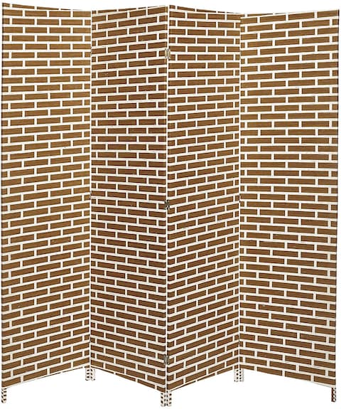 SHOWAY Room Divider Foldable, Folding Room Partitions Separator for Living Room/Office, Room Dividers and Folding Privacy Screens, 4 Panel,(200*180cm)