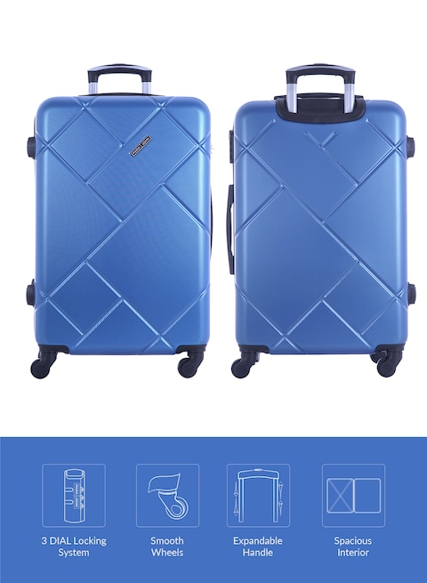 Parajohn 3-Piece Hard Side ABS Spinner Luggage Trolley Set 20/24/28 Inch