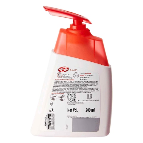 Lifebuoy Total 10 Hand Wash 200ml x Pack of 2