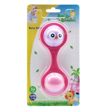 JUNGLE BUDDIES BABY RATTLE DUMBELL