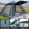 HEXAR&reg; Camping Tent 6 Person Automatic Instant Pop-Up Tent Lightweight Portable Tent Outdoor Camping Waterproof Windproof Camping Tent Removable Cover and Mesh Windows 2 Doors with Carry Bag