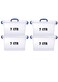 HIWARE Plastic Storage Box With Lid 7 LTR Semi Clear 4 Pcs Set   For Clothes, Toys, Books, Snacks, Shoes and Grocery Storage Box. (7 LTR)&hellip;