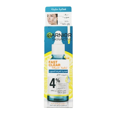 Garnier Fast Clear Booster Face Serum For Acne Prone Skin With Salicylic Acid - 30ml
