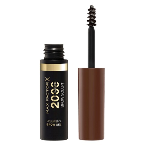 Max Factor 2000 Calorie Brow Sculpt Volumising Brow Gel 004 Black Brown 12g