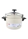Alsaif Aluminium Pressure Cooker, 8L, Beige/Silver/Black