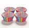 Generic Pvc Bucket With Rainbow Rim, Baking Muffin Cake Cups, Independent Chocolate Paper Tray Packaging About 100