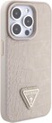 CG Mobile Guess Croco Case With Triangle Logo For iPhone 15 Pro Max - Taupe