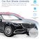 Geeni Car Sun Shade for Windshield Foldable Sunshades Umbrella for Car Front Windshield, Easy to Store and Use Protect Vehicle from UV Sun and Heat Fits Windshields