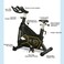 Sparnod Fitness SSB-16 Commercial Spin Bike Exercise Cycle with Comfortable Seat Cushion, Silent Belt Drive, Heavy Flywheel for Cardio Training and Workout (Free Installation Service)