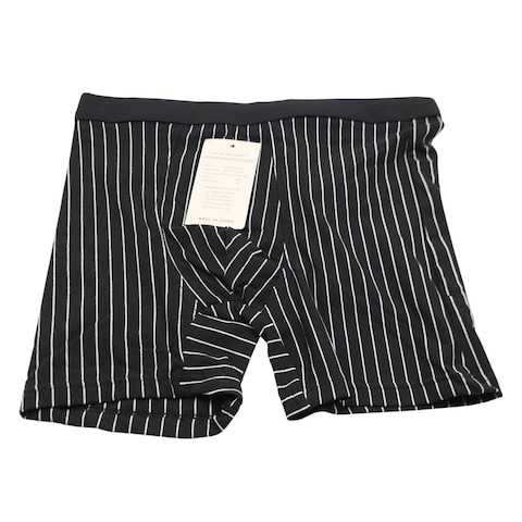 Heiliebao Plain With Stripe Mens Underwear Size XL Black