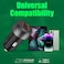 Promate DriveGear-PD33 Ultra-Fast Dual Port Car Charger with 33W Power Delivery and QC 3.0