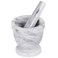 Generic Marble Mortar Pestle 13 Cm