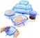 Generic Set Of 6 Silicone Stretch Lids,12-Pack Of Various Sizes To Fit Various Size And Shape Of Containers