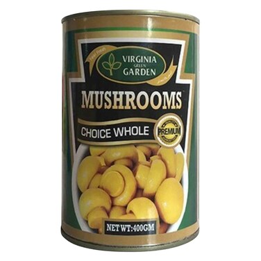 Virginia Green Garden Choice Whole Mushrooms 400g