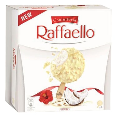 فيريرو روشيه عصا مثلجات جوز الهند و اللوز 70 ملل حزمة من 4