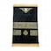 Fabienne Thick Foam Anti-Slip Velvet Top Prayer Mat Printed Black 70 x 110 cm