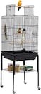 Egardenkart&reg; Bird Cage with Rolling Stand (Black, Square)