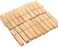 Marrkhor Clothes Pegs - 20Pcs Clothes Peg Natural Bamboo Wooden Socks Photo Paper Bed Sheet Wind-Proof Pins Clothespin Craft Clips Home