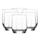 Lav Glass Cup Diamond 310CC 6 Pieces