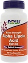 Now Supplements, Alpha Lipoic Acid 600 Mg With Grape Seed Extract &amp; Bioperine, Extra Strength, 120 Veg Capsules