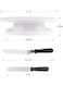 Generic 6-Piece Cake Decorating Tool Set White/Silver/Black
