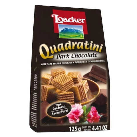 Loacker Ouadratini Dark Chocolate Wafer 125g