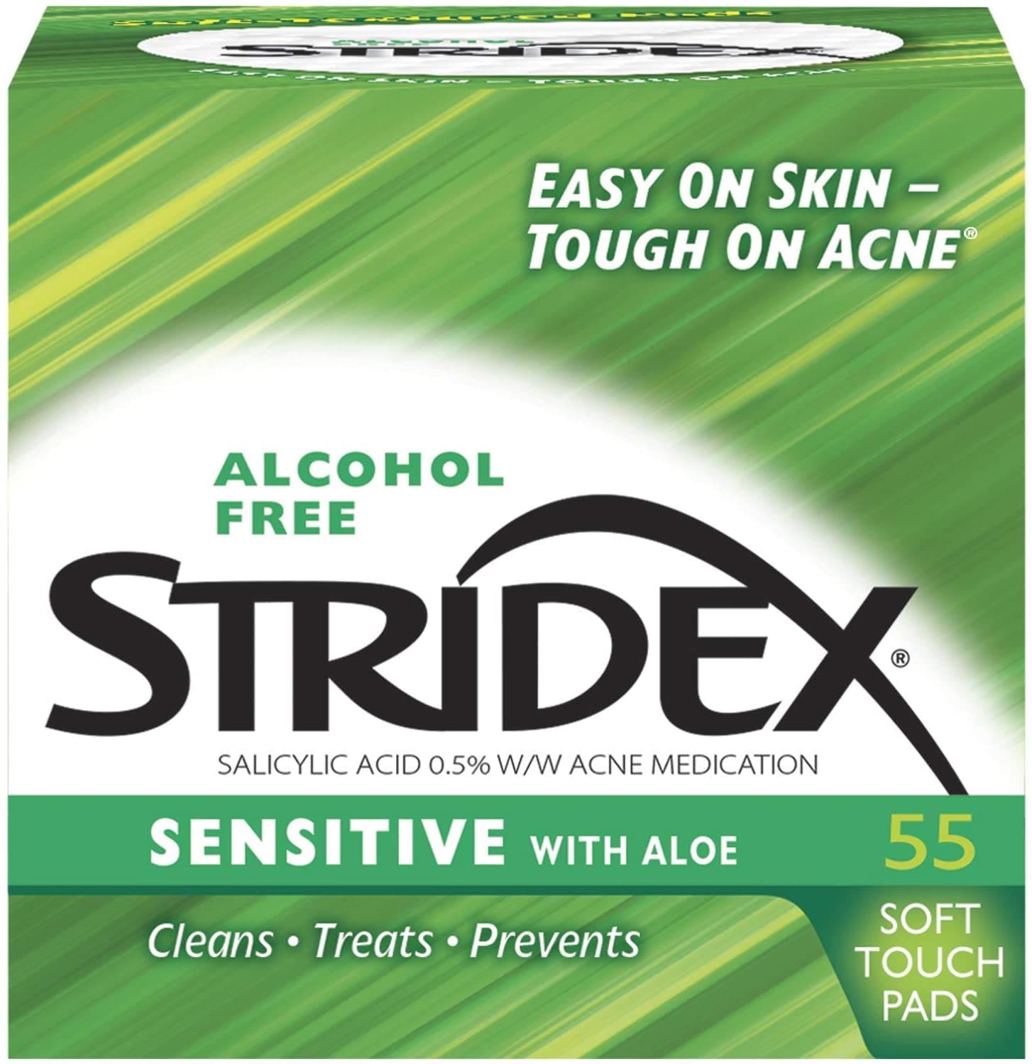 Buy Stri-Dex Stridex Medicated Pads, Sensitive, 55 Count Online ...