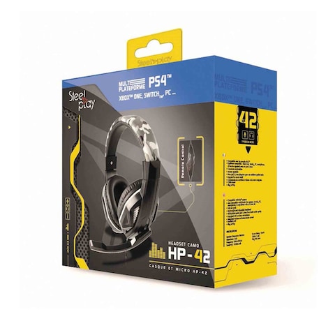 Steelplay HP42 Gaming Over-Ear Headset With Mic Black