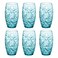Oriente Acqua Blue Water Tumbler X6