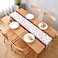 Santa Claus Christmas Table Runner - Cotton Table Cover, Dining Decor - Festive Indoor and Outdoor Christmas Party Decoration for Home and office