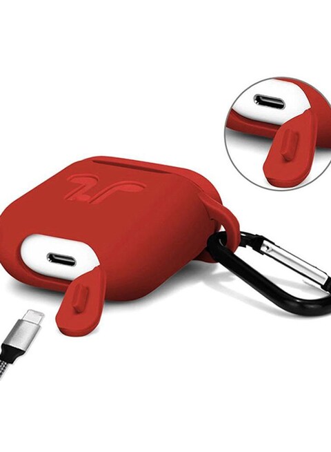 Generic Protective Carring Case For Apple Airpods Red