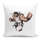 Loud Universe - yu Street Fighter 16x16 Inch Throw Pillow Ryu Rage White Pillow With Stuffing