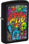 Zippo Classic Lighter Model 49605 - Zippo Street Art with Vibrant Color Graffiti Design - Windproof | Metal Material - Black