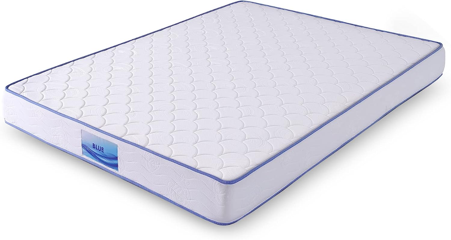 PAN Home Home Furnishings Bait Blue Turnable Bonnel Mattress 160x200 White