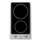 Bompani 2 Burner Built-in Ceramic Hob BO-263PE/E Black 30cm
